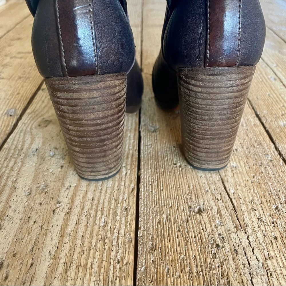 Rag & Bone Kinsey Brown Leather Ankle Boots Size 7.5 - Picture 7 of 12